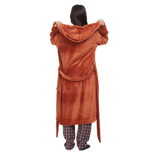 Snuggs Blanket Robe Havane
